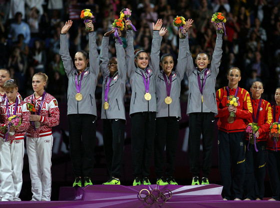 U.S. Women's Gymnastic Team, Aly Raisman, Gabby Douglas, Jordyn Wieber, McKayla Maroney, Kyla Ross U.S. Women's Gymnastic Team, Aly Raisman, Gabby Douglas, Jordyn Wieber, McKayla Maroney, Kyla Ross